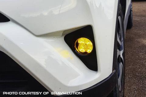 SS3 LED Fog Light Kit for 2006-2012 Toyota RAV4 Yellow SAE Fog Sport w/ Backlight Diode Dynamics