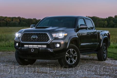 SS3 LED Fog Light Kit for 2016-2021 Toyota Tacoma Yellow SAE Fog Pro w/ Backlight Diode Dynamics