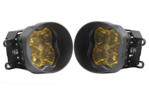 SS3 LED Fog Light Kit for 2012-2016 Toyota Prius C Yellow SAE Fog Max w/ Backlight Diode Dynamics