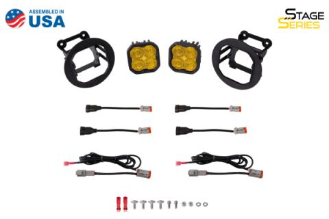 SS3 LED Fog Light Kit for 2005-2009 Subaru Outback White SAE Fog Pro w/ Backlight Diode Dynamics