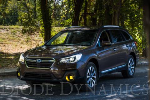 SS3 LED Fog Light Kit for 2013-2019 Subaru Outback Yellow SAE Fog Pro w/ Backlight Diode Dynamics