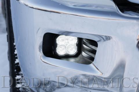 SS3 LED Fog Light Kit for 2010-2018 Ram 2500/3500 Yellow SAE Fog Sport w/ Backlight Diode Dynamics