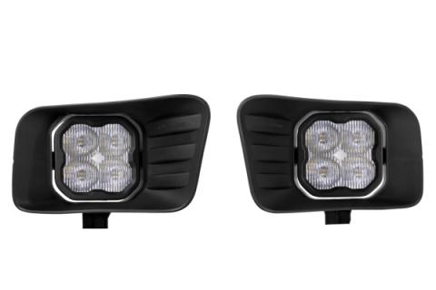 SS3 LED Fog Light Kit for 2010-2018 Ram 2500/3500 White SAE Fog Pro w/ Backlight Diode Dynamics