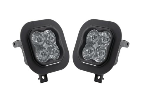 SS3 LED Fog Light Kit for 2011-2016 Ford Super Duty F-250/F-350 Yellow SAE Fog Pro w/ Backlight Diode Dynamics