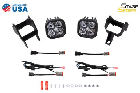 SS3 LED Fog Light Kit for 2000-2005 Ford Excursion White SAE Fog Pro w/ Backlight Diode Dynamics