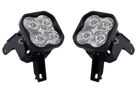 SS3 LED Fog Light Kit for 2000-2005 Ford Excursion White SAE Fog Max w/ Backlight Diode Dynamics