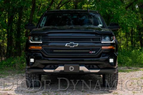 SS3 LED Fog Light Kit for 2016-2018 Chevrolet Silverado 1500 Yellow SAE Fog Max w/ Backlight Diode Dynamics