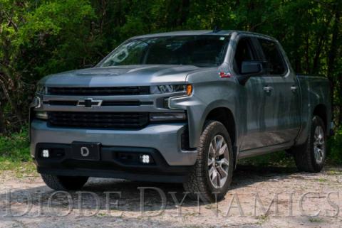 SS3 LED Fog Light Kit for 2019-2021 Chevrolet Silverado 1500 White SAE Fog Max w/ Backlight Diode Dynamics