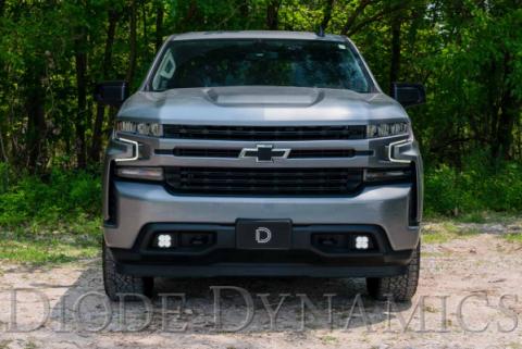 SS3 LED Fog Light Kit for 2019-2021 Chevrolet Silverado 1500 White SAE Fog Max w/ Backlight Diode Dynamics