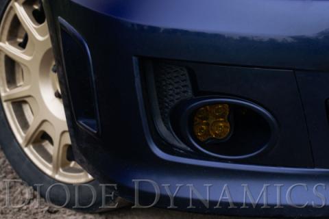 SS3 LED Fog Light Kit for 2011-2014 Subaru WRX/STi Yellow SAE Fog Pro w/ Backlight Diode Dynamics