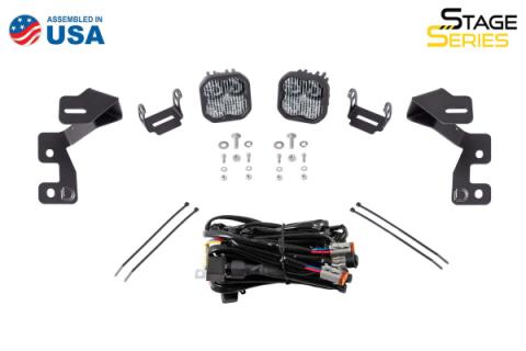Stage Series 2in LED Ditch Light Kit for 2021 Ford Bronco Sport, Pro White Combo Diode Dynamics