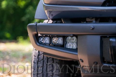 Stage Series Fog Pocket Kit for 21-Up Ford Bronco, White Sport Diode Dynamics