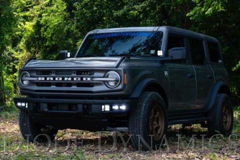 Stage Series Fog Pocket Kit for 21-Up Ford Bronco, White Sport Diode Dynamics