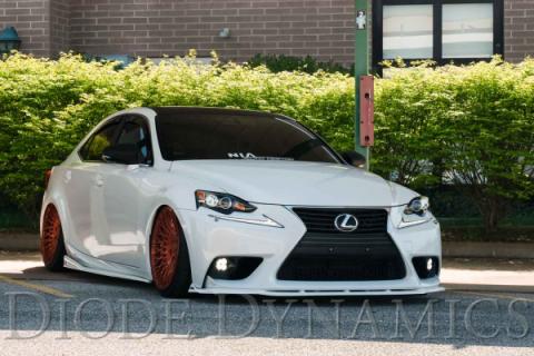 SS3 LED Fog Light Kit for 2012-2014 Lexus IS250C A/T Convertible, White SAE Fog Max with Backlight