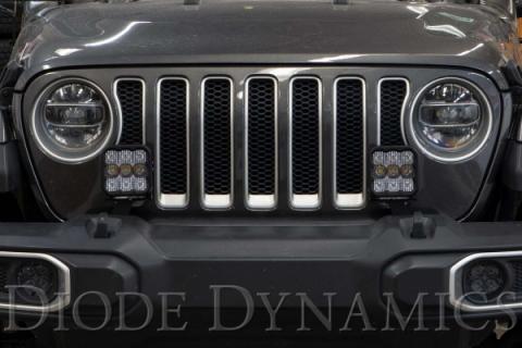 Jeep JL SS5 CrossLink Bumper Lightbar Kit Pro Driving Diode Dynamics