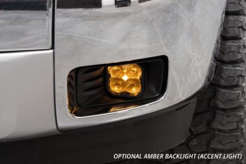 SS3 LED Fog Light Kit for 2007-2015 Chevrolet Silverado, White SAE Fog Max with Backlight Diode Dynamics