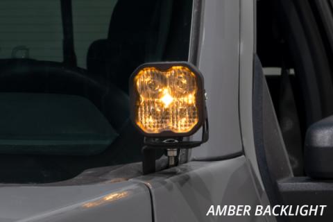 Stage Series Backlit Ditch Light Kit for 2021-2022 Ford F-150, SSC2 Pro Yellow Combo Diode Dynamics