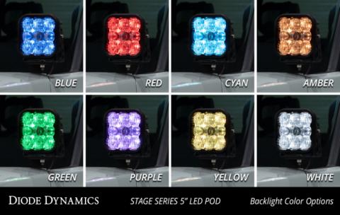 Stage Series Ditch Light Kit for 2022 Toyota Tundra SS3 Sport Diode Dymanics Yellow Combo Diode Dymanics