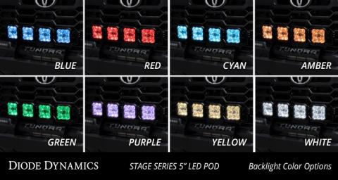 SS5 Grille CrossLink Lightbar Kit for 2022 Toyota Tundra Pro Yellow Combo Diode Dymanics