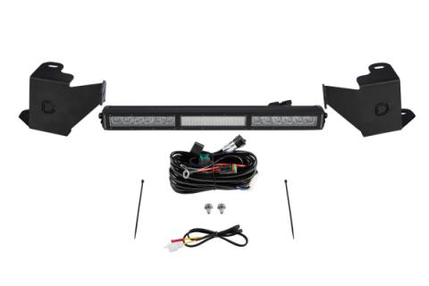 Stealth Bumper Light Bar Kit for 2022 Toyota Tundra White Combo Diode Dymanics