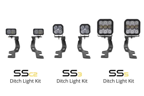 Stage Series Ditch Light Kit for 2019-Present Ram, C2 Pro White Combo Diode Dynamics