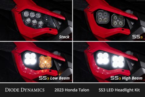 SS3 LED Headlight Kit for 2022-2024 Honda Talon, Sport White ABL