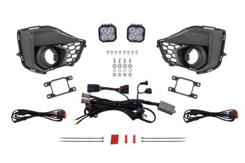 SS3 Add-On Fog Lamp Kit for 2024 Ford Mustang GT White Pro Diode Dynamics