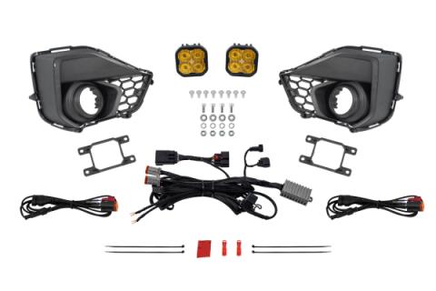 SS3 Add-On Fog Lamp Kit for 2024 Ford Mustang GT Yellow Pro Diode Dynamics