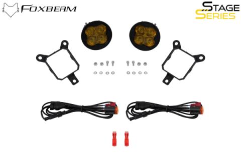 SS3 SAE/DOT Type Y Fog Light Kit Cool White (6000K) Sport (14.5 watts) White SAE Fog Diode Dynamics