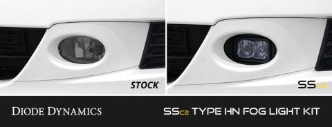 SSC2 LED Fog Light Kit for 2008-2010 Honda Odyssey, Cool White (6000K) Sport White SAE Fog Diode Dynamics
