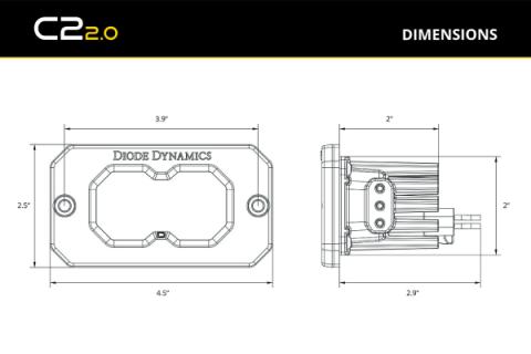 C2 2.0 Sport Yellow Combo/Driving Flush ABL Diode Dynamics