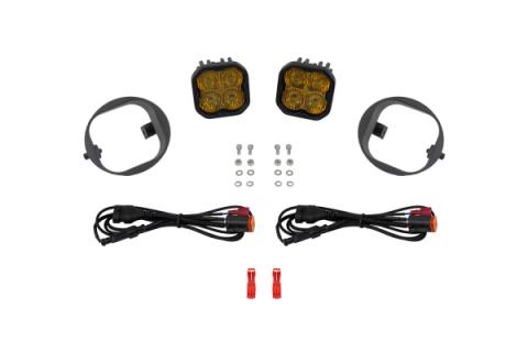SS3 Pro Honda Element LED Fog Light Kit, Yellow SAE Fog Diode Dynamics
