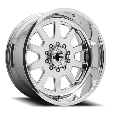Dually Wheels 22X12 FF09D Dually DE09 Super Single PO 10 On 170 Polished 125.1 Bore -50 Offset Front Dually Fuel Off Road Wheels