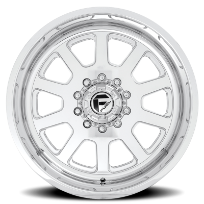 Dually Wheels 22X12 FF09D Dually DE09 Super Single PO 10 On 170 Polished 125.1 Bore -50 Offset Front Dually Fuel Off Road Wheels