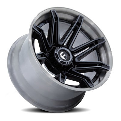 Aluminum Wheels 20X10 Brawl FC401BT 6 On 135 Gloss Black Brushed Dark Tint 87.1 Bore -18 Offset Fuel Off Road Wheels