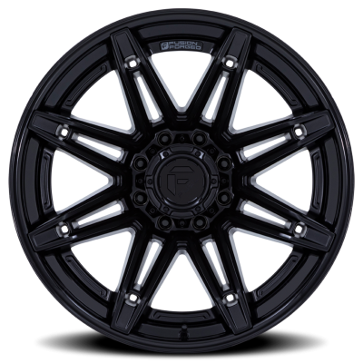 Aluminum Wheels 20X10 Brawl FC401MX 6 On 135 Matte Black/Gloss Black Lip 87.1 Bore -18 Offset Fuel Off Road Wheels