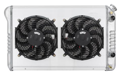 82-92 Camaro Firebird LS Swap Radiator With Dual 12 Inch Fan Kit Cold Case Radiator