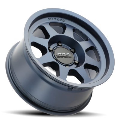 Aluminum Wheels 16x8 Bead Grip MR701 Bolt Pattern 6 On 139.7 Offset 0 Lip Size 1.42 Bahia Blue BL Method