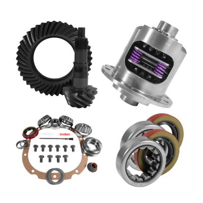 8.8 inch Ford 3.27 Rear Ring and Pinion Install Kit 28 Spline Positraction 2.25 inch Axle Bearings Yukon Gear &amp; Axle