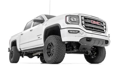 7 Inch Stamped Steel LCA Lift Kit Forged UCA Bracket Vertex/V2 Shks Silverado/Sierra 1500 (16-18) Rough Country
