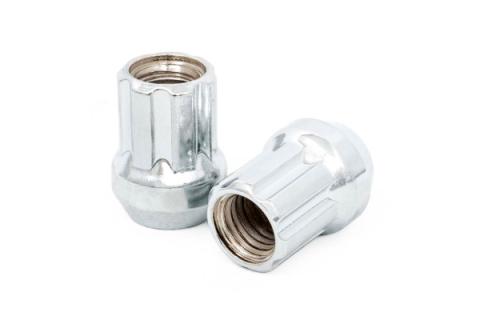 Lug Nut Set M12x1.25 24 Qty Chrome Open End Rough Country