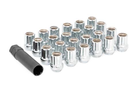 M14 x 1.5 Lug Nut Set of 24 Chrome Open End Rough Country