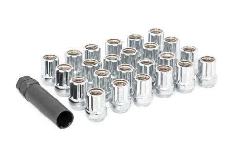 M14 x 2.0 Lug Nut Set of 32 Chrome Open End Rough Country
