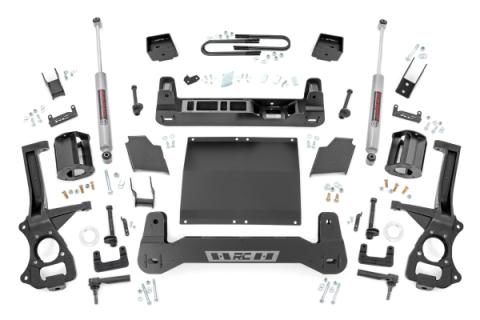 6 Inch Lift Kit Mono Leaf Rear Diesel Chevy Silverado 1500 4WD (22-24) Rough Country