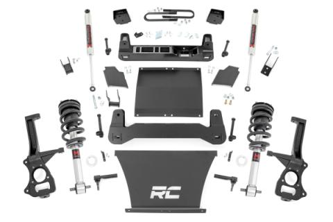 6 Inch Lift Kit Mono Leaf Rear M1 Struts/M1 Chevy Silverado 1500 (22-24) Rough Country