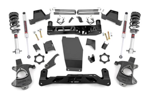 6 Inch Lift Kit Cast Steel M1 Struts/M1 Silverado/Sierra 1500 (14-18 &amp; Classic) Rough Country