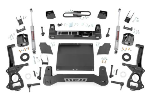 6 Inch Lift Kit Mono Leaf Rear Diesel GMC Sierra 1500 2WD/4WD (19-24) Rough Country