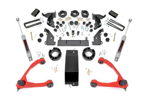 4.75 Inch Lift Kit Red UCA Combo Silverado/Sierra 1500 (14-15) Rough Country