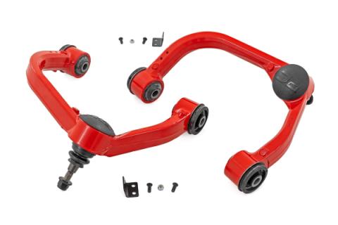 Red Forged Upper Control Arms 3 Inch Lift Ford F-150 4WD (2021-2026) Rough Country