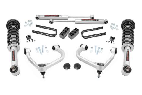 3 Inch Lift Kit Forged UCA N3 Struts Ford F-150 4WD (2021-2026) Rough Country